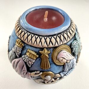 Nativity Votive Candle Holder By Holy Land Gifts Tea Light Christmas Baby Jesus